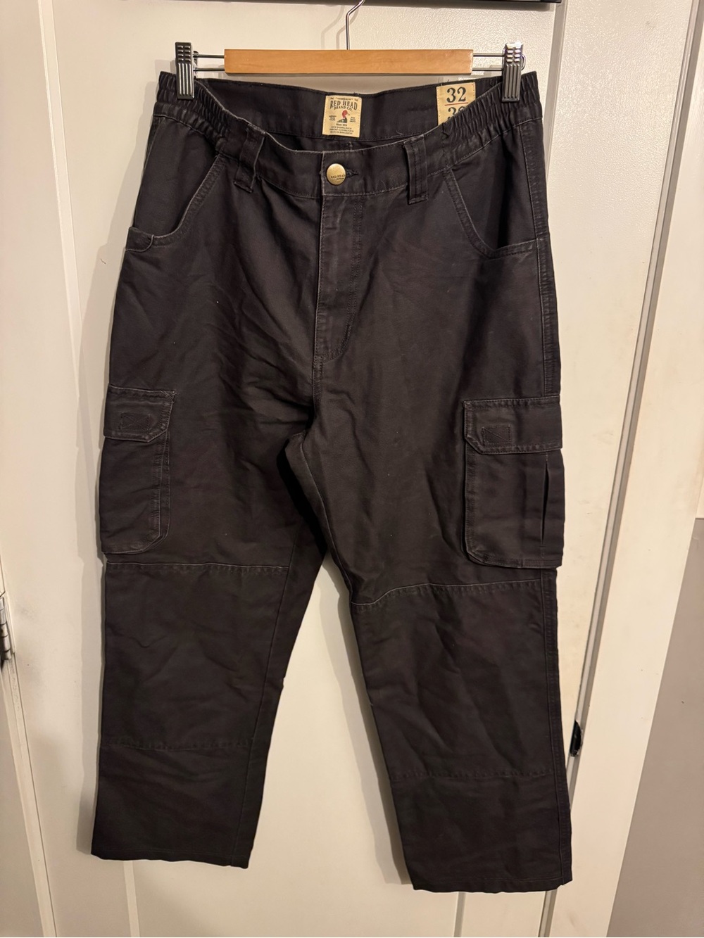 Redhead Men’s Brown Cargo Work Pants (32x32)